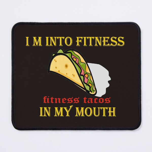 Item preview, mens fitness taco funny humorous gym graphic novelty sarcastic guys designed and sold by SENMARO100.