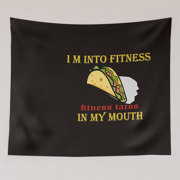 Item preview,  mens fitness taco funny humorous gym graphic novelty sarcastic guys designed and sold by SENMARO100.