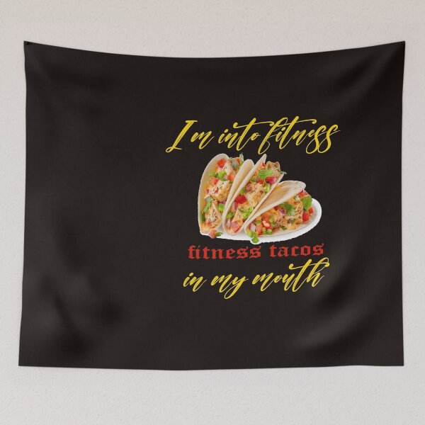 Item preview,  mens fitness taco funny humorous gym graphic novelty sarcastic guys designed and sold by SENMARO100.