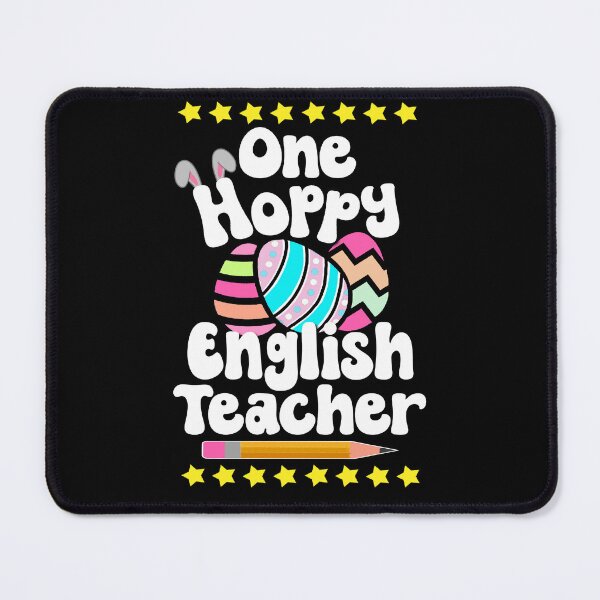 Item preview, One Hoppy English Teacher Happy Easter Egg Bunny Tutor Professor designed and sold by FlorenciaBliss.