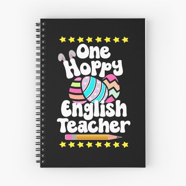 Item preview, One Hoppy English Teacher Happy Easter Egg Bunny Tutor Professor designed and sold by FlorenciaBliss.