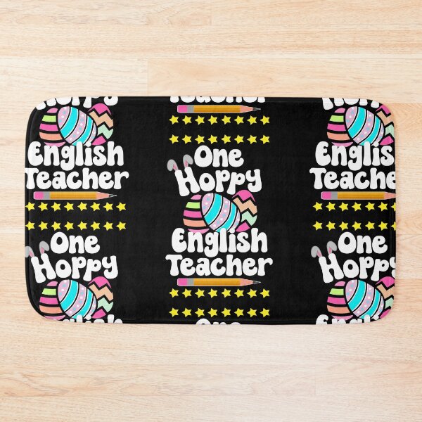 Item preview, One Hoppy English Teacher Happy Easter Egg Bunny Tutor Professor designed and sold by FlorenciaBliss.
