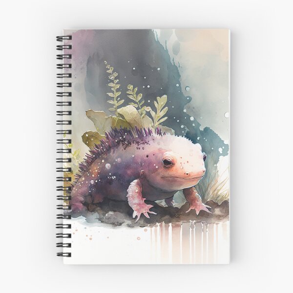 Item preview, axolotl watercolor designed and sold by shokA Design.