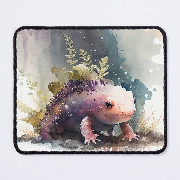 Item preview, axolotl watercolor designed and sold by shokA Design.