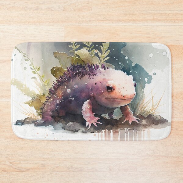 Item preview, axolotl watercolor designed and sold by shokA Design.