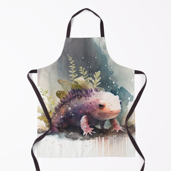 Item preview, axolotl watercolor designed and sold by shokA Design.