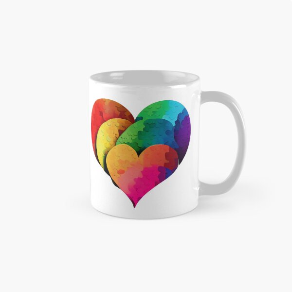 Item preview, Pieces of Love: Puzzle Hearts for LGBTQ+ Pride designed and sold by PenguiQueer.