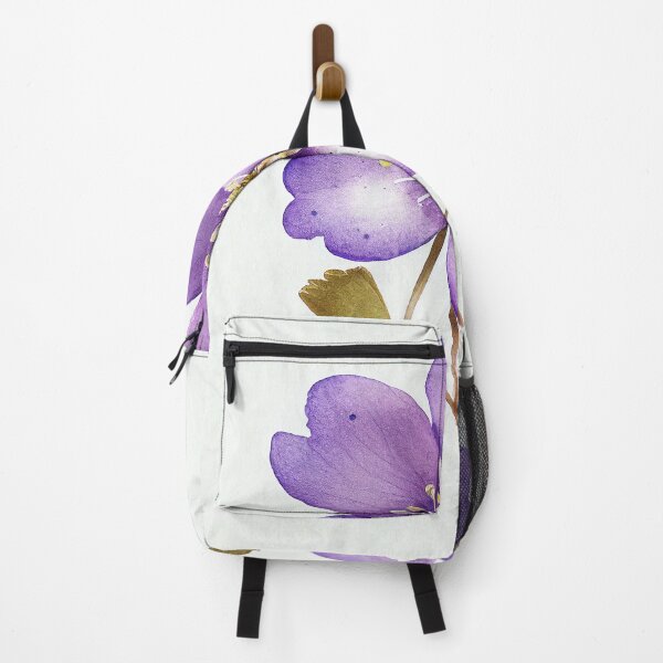 Item preview, Aesthetic watercolor painting of a purple hepatica flower designed and sold by niftyfifty.