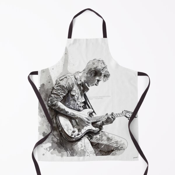 Item preview, Boy Playing guitar Black and white painting designed and sold by Art Genix.
