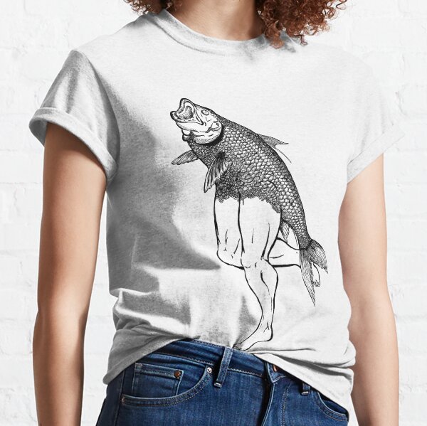 Human Evolution Fishing Fish Fisher Kids T-Shirt for Sale by