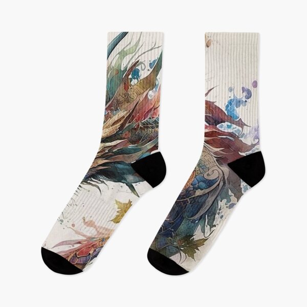 Item preview, dragon watercolor designed and sold by shokA Design.
