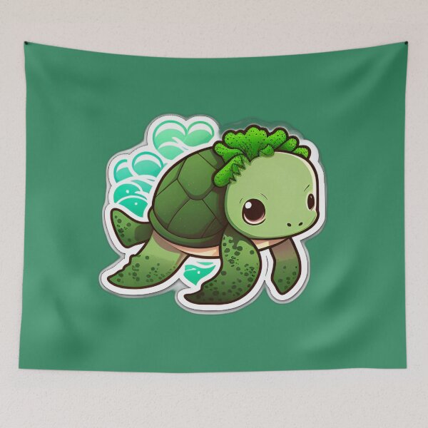 Item preview, Cute Tiny Green Sea Turtle designed and sold by beluxe.