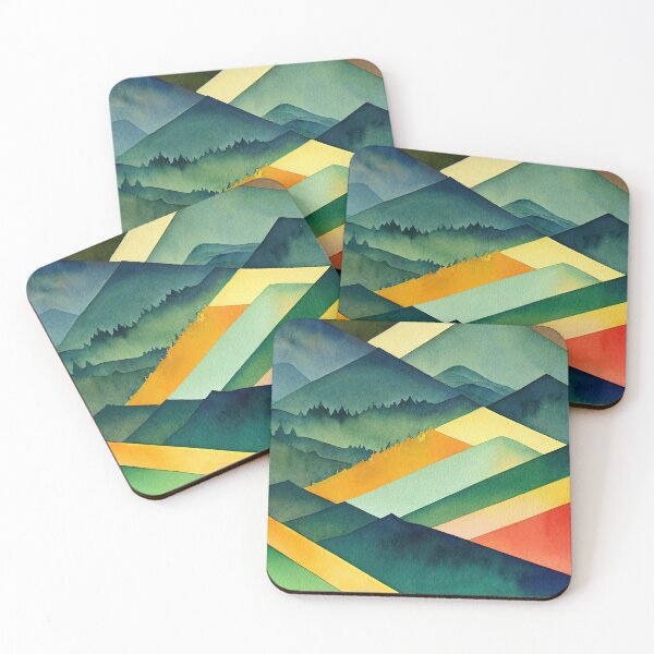 Item preview, Trees and Mountains - quiet peace designed and sold by Piotrek0001.
