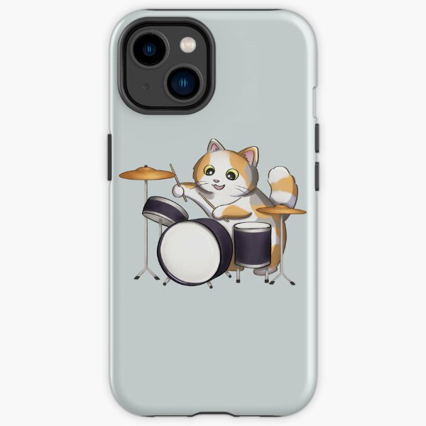 Drummer Cat iPhone Tough Case