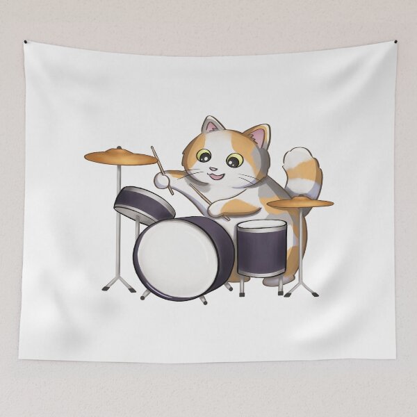Item preview, Drummer Cat designed and sold by Meowrye.