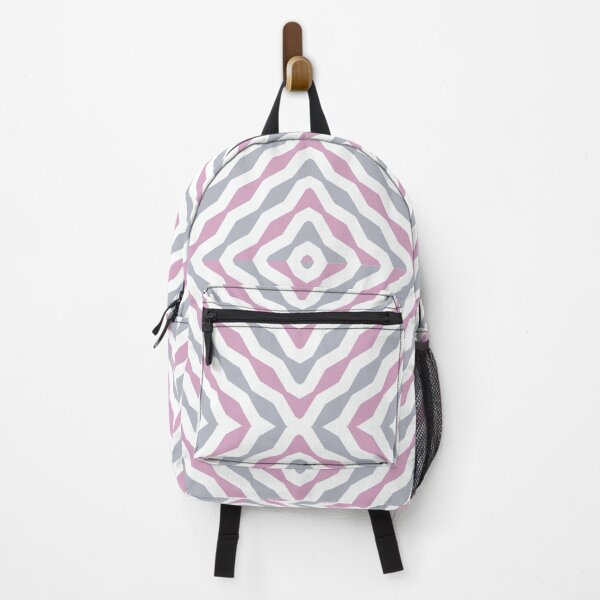 Item preview, Tricolored shape patterns of Pink, grey and white designed and sold by IftinDesigns.