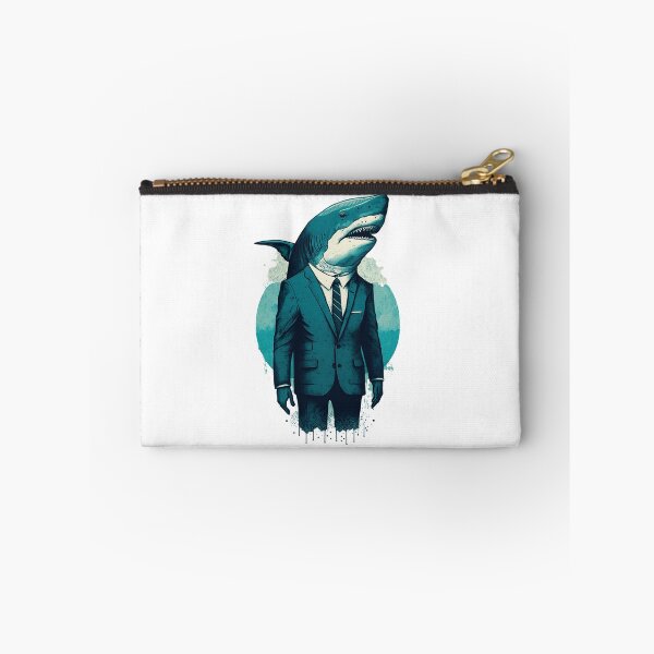 Item preview, Shark Wearing a Suit - Unleash Your Inner Boss designed and sold by Cute Robot.