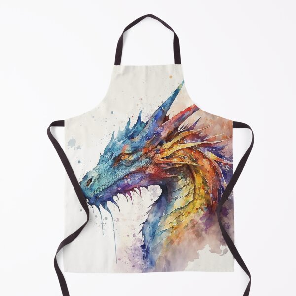 Item preview, dragon watercolor designed and sold by shokA Design.
