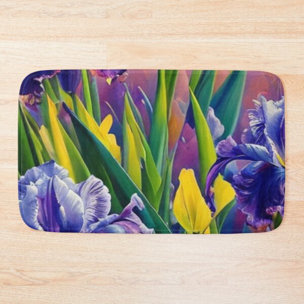 Item preview,  Irises Painting - Visual Art Form Art Print designed and sold by HOMEDESIGNPRINT.