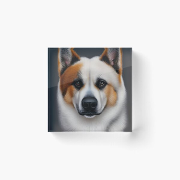 Item preview, Akita dog, charcoal drawing Ai Generated Art  designed and sold by ACC .