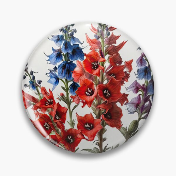 Item preview, Delphinium Flowers  designed and sold by Vanover Designs.