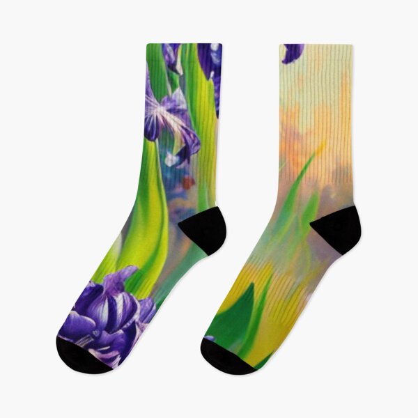 Item preview,   Irises Painting - Visual Art Form Art Print designed and sold by HOMEDESIGNPRINT.