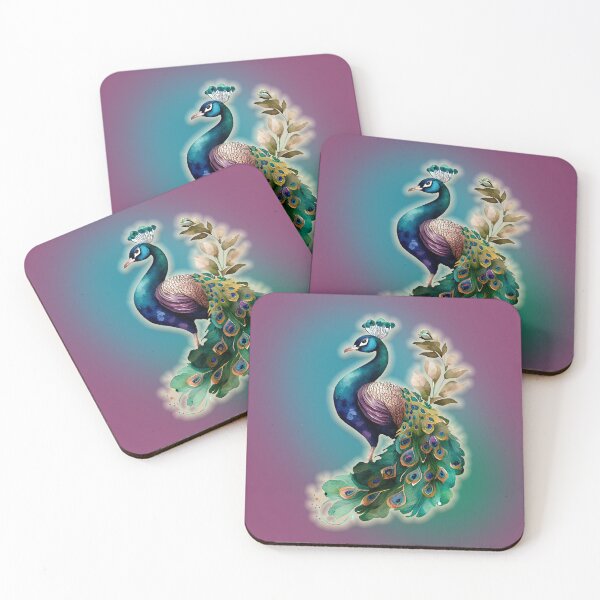 Item preview, Elegant Purple Blue Green Peacock designed and sold by tsuttles.