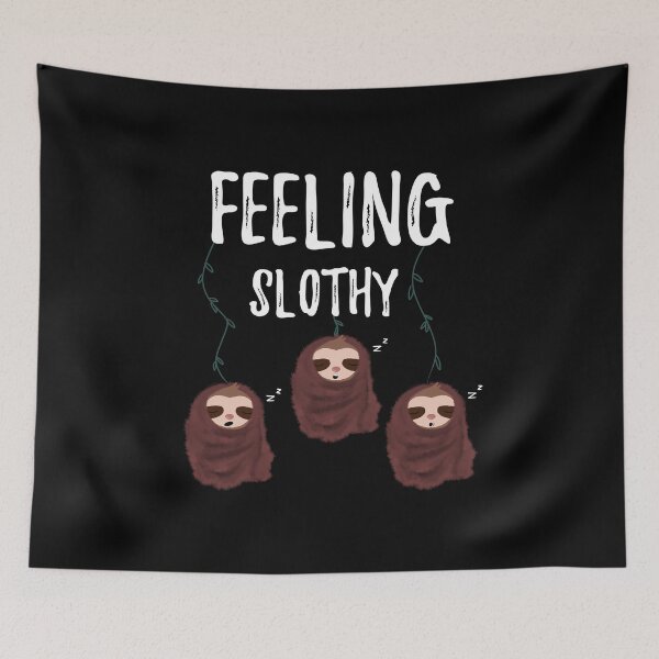 Item preview, Feeling Slothy - sloth in energy saving mode - Cute Sloth with blanket designed and sold by stayartsy07.
