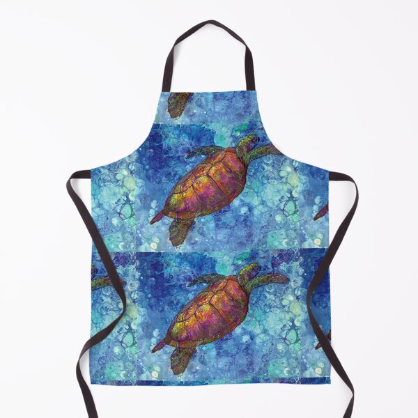 Item preview, Sea Turtle, Sea Turtle Gifts, Sea Turtle Painting, Sea Turtle Print, Sea Turtle Art, Sea Turtle Mug, Sea Turtle Ornament, Sea Turtle T-shirt, Christmas Sea Turtle, Sea Turtle Decor, Turtle hat, designed and sold by Hazel Ryan Wagner.