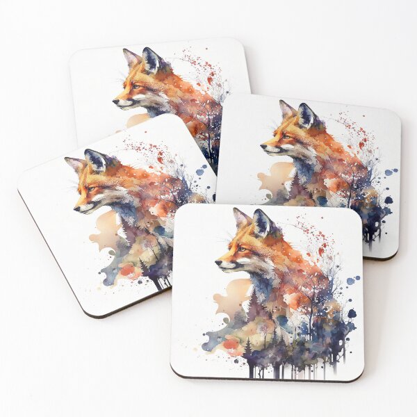 Item preview, Fox Watercolor designed and sold by shokA Design.