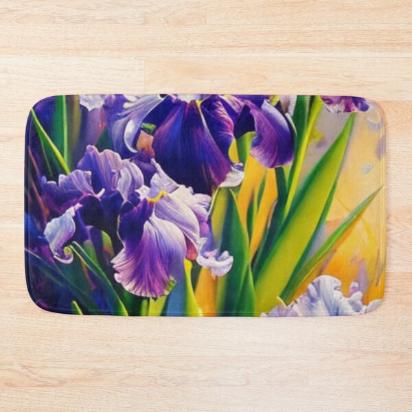 Item preview,  Irises Painting - Visual Art Form Art Print designed and sold by HOMEDESIGNPRINT.