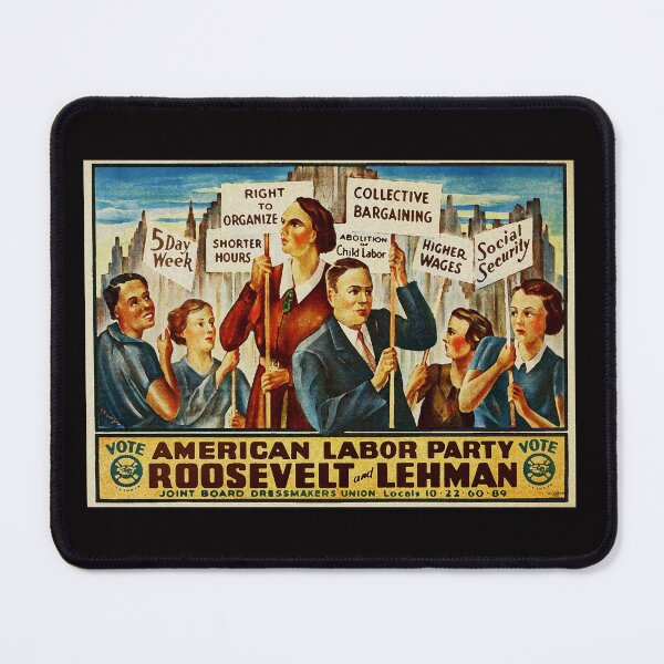 Item preview, American Labor Party Vintage Poster designed and sold by EvilGravy.