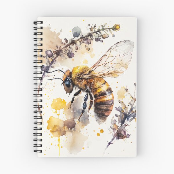 Item preview, honey bee watercolor designed and sold by shokA Design.