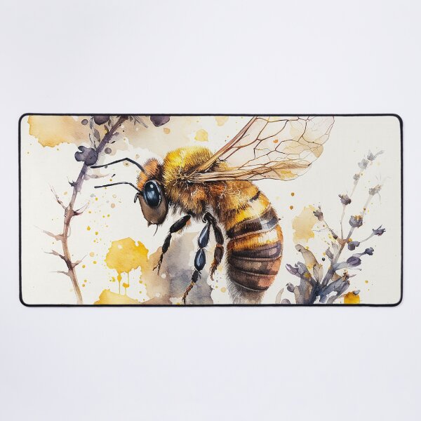 Item preview, honey bee watercolor designed and sold by shokA Design.