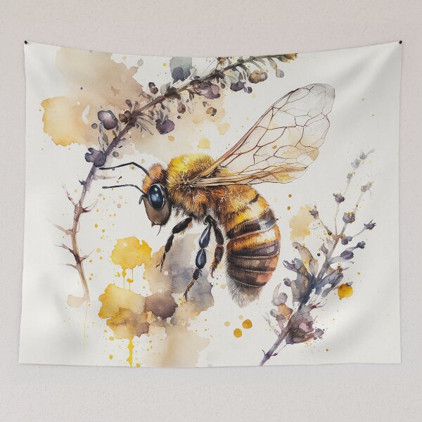 Artikelvorschau, honey bee watercolor entworfen und verkauft von shokA Design.