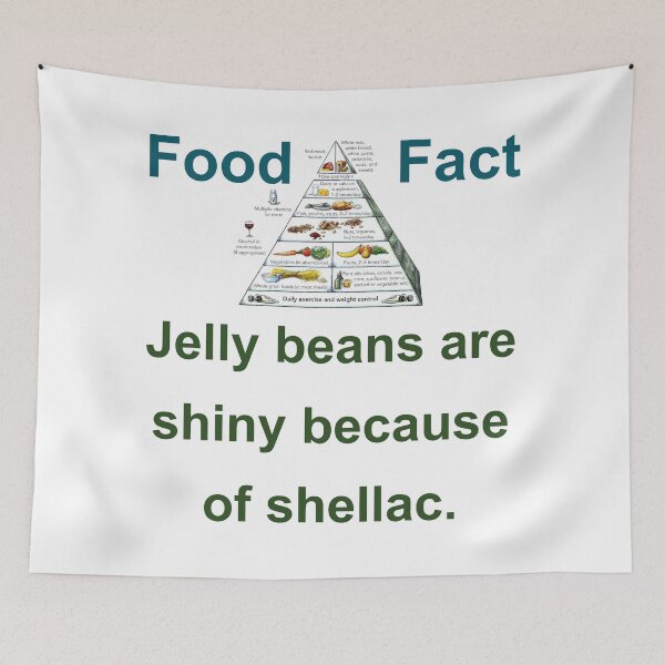 Item preview, Jelly Beans Are Shiny Because Of Shellac  - Food Fact designed and sold by CrankyOldDude.