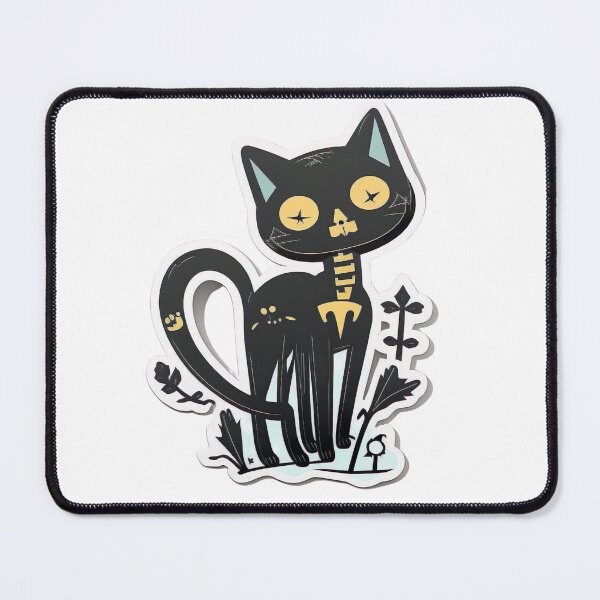 Item preview, Cute abstract black cat designed and sold by DailyDragon.