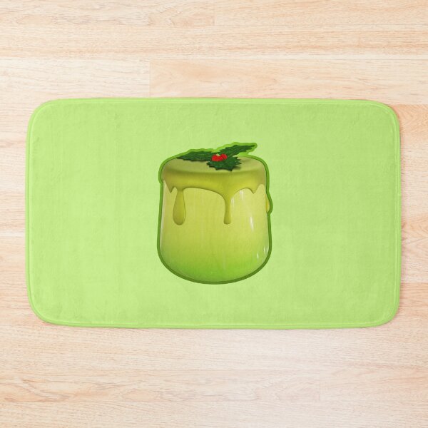 Item preview, Kawaii Pudding with Holly Leaf designed and sold by With Love, InspireMari.