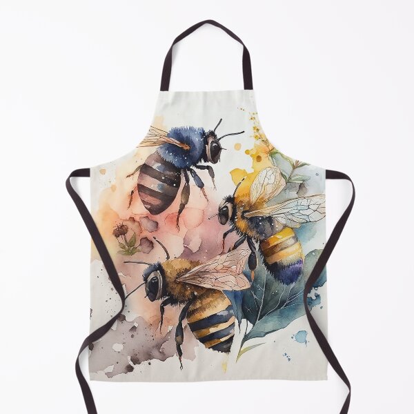 Artikelvorschau, honey bees watercolor entworfen und verkauft von shokA Design.
