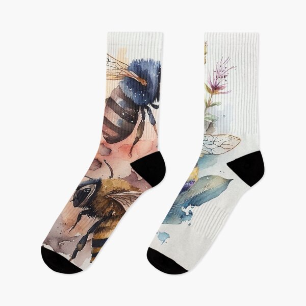 Artikelvorschau, honey bees watercolor entworfen und verkauft von shokA Design.