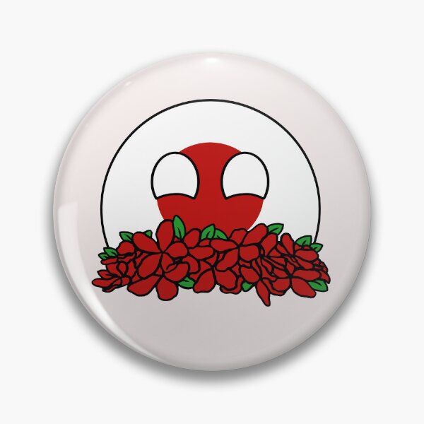 Item preview, countryballs japan play flowers designed and sold by EveryCuteThings.