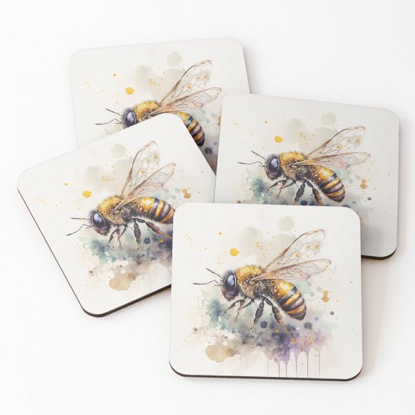 Artikelvorschau, Copy of honey bee watercolor entworfen und verkauft von shokA Design.
