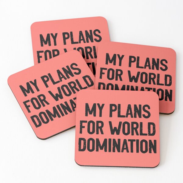 Item preview, My Plans For World Domination Conqueror designed and sold by Sour Soul.