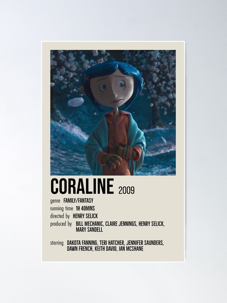 Coraline 2009 Poster by Geek N Rock - Fine Art America