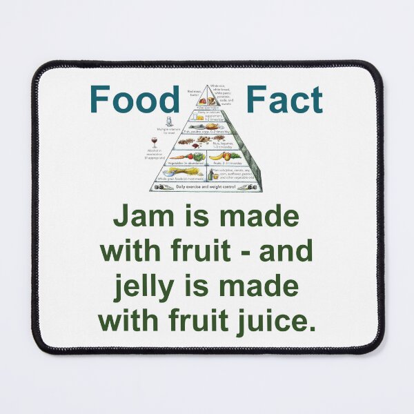 Item preview, Jam Is Made With Fruit - Food Fact designed and sold by CrankyOldDude.