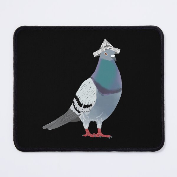 Item preview, Pigeon with Newspaper Hat designed and sold by Amy Hadden.