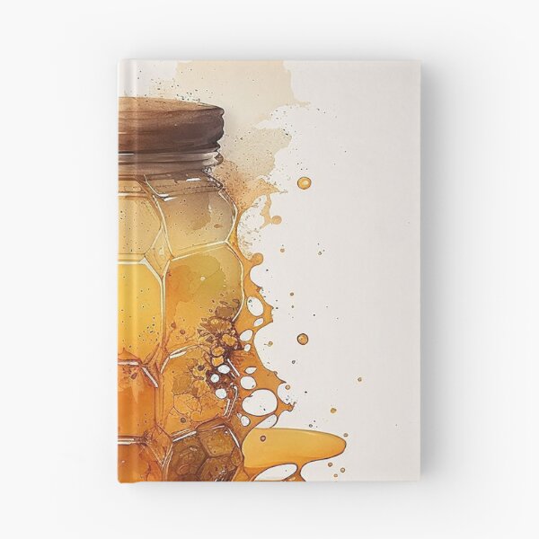 Item preview, honey bottle watercolor designed and sold by shokA Design.