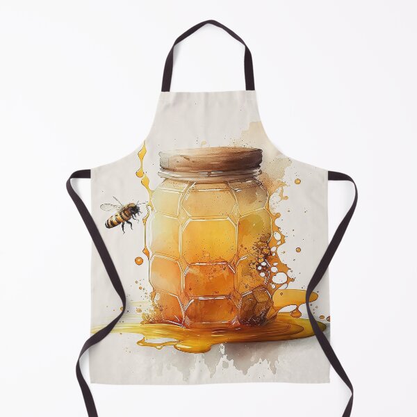 Artikelvorschau, honey bottle watercolor entworfen und verkauft von shokA Design.