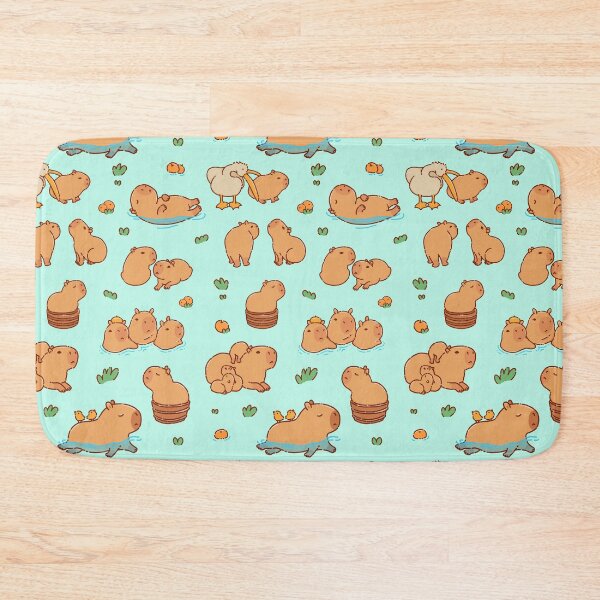 Item preview, Cute capybara art, illustration seamless pattern designed and sold by manydoodles.