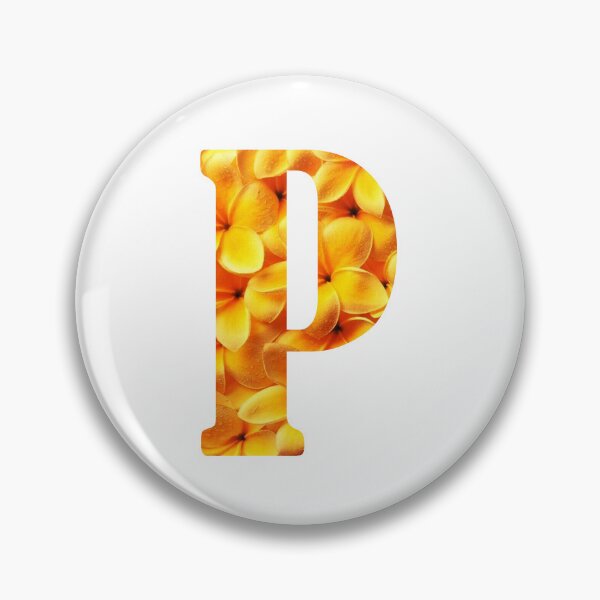 Artikelvorschau, P Botanical Monogram. Detailed YELLOW Flowers Drawing Sticker entworfen und verkauft von Cici-Chan.